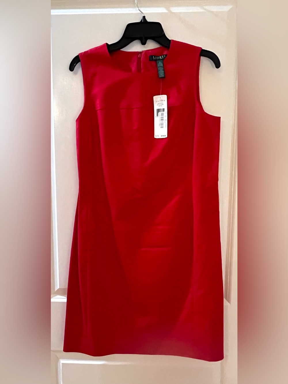 Ralph Lauren Sleeveless Red Mini Shift Dress
